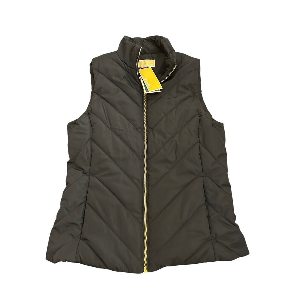 Michael Kors Quilted Puffer Vest Midnight Blue Small NWT